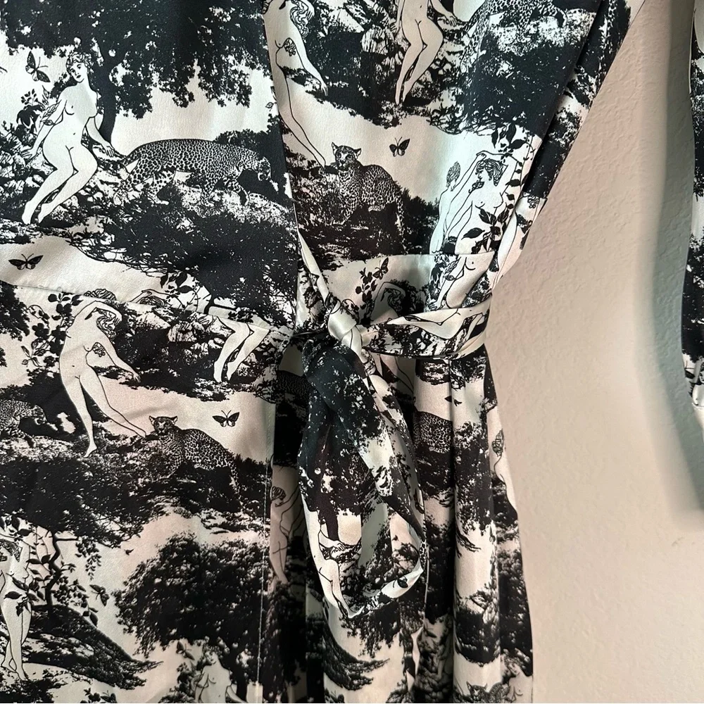 REFORMATION Elysian Merrick Silk Maxi Wrap Dress SZ M - Picture 5 of 7